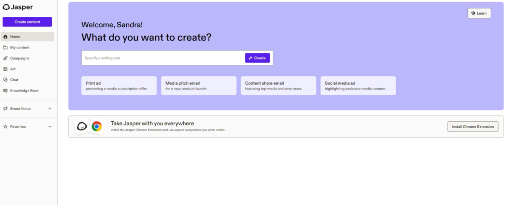 jasper herramientas ia para crear contenido